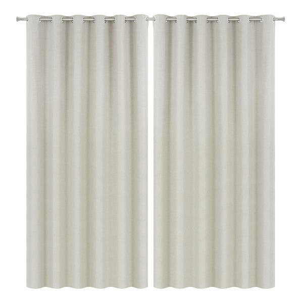 Cortina com blackout Zyon Vestis Ilhós 2 Folhas 4,00x2,60m Taupe