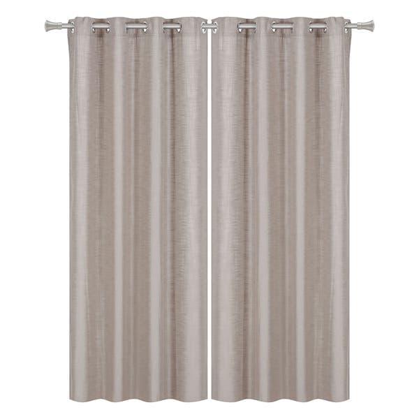 Cortina Frida com Forro Marrom 2,60x1,80m 2 Folhas Belchior