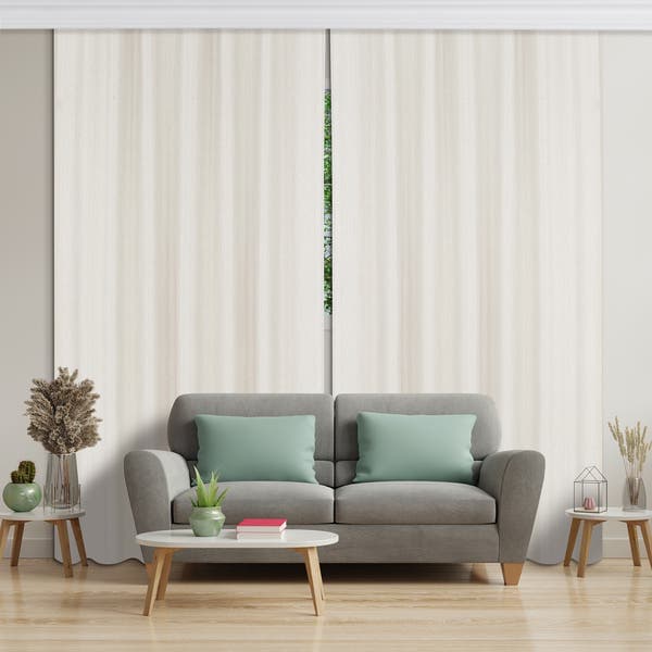 Cortina Havini Rodizio Deslizante 2 Folhas 4,00x2,60m Bege