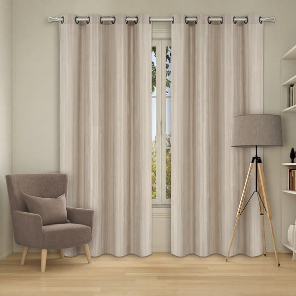 Cortina Ilhós 2 Folhas 2,30x2,60m Bege Chino, da Beca Decor