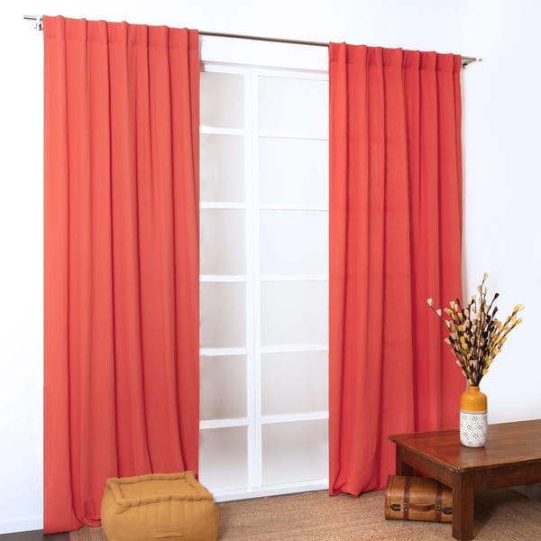 Cortina Ilyana Laranja|Vermelho 1,30x2,80m 1 Folha Inspire