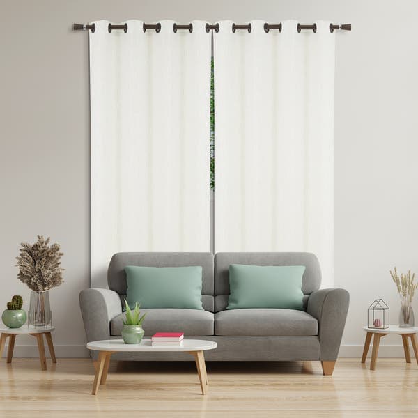 Cortina San Francisco Ilhós 2 Folhas 2,60x2,30m Branco