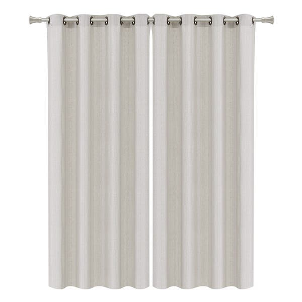 Cortina Veneza Beca Decor Ilhós 2 Folhas 2,60x1,70m Bege