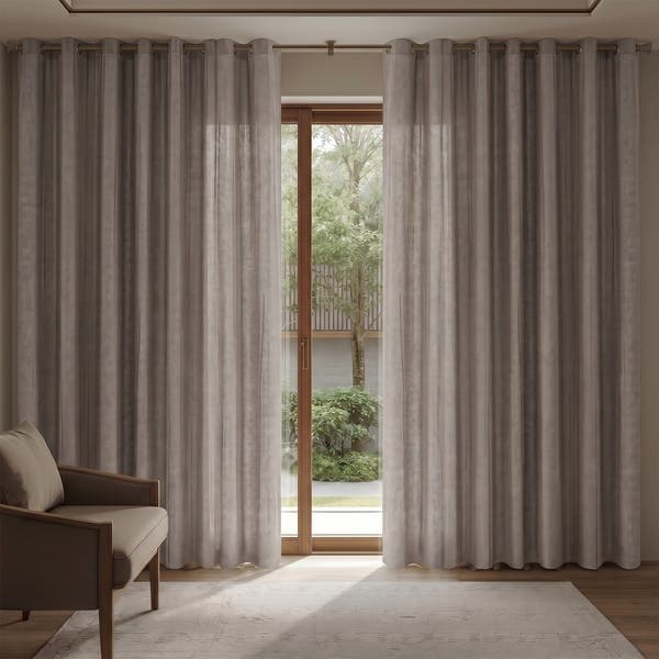 Cortina Veneza Vestis Ilhós 2 folhas 4,00x2,60m Castor