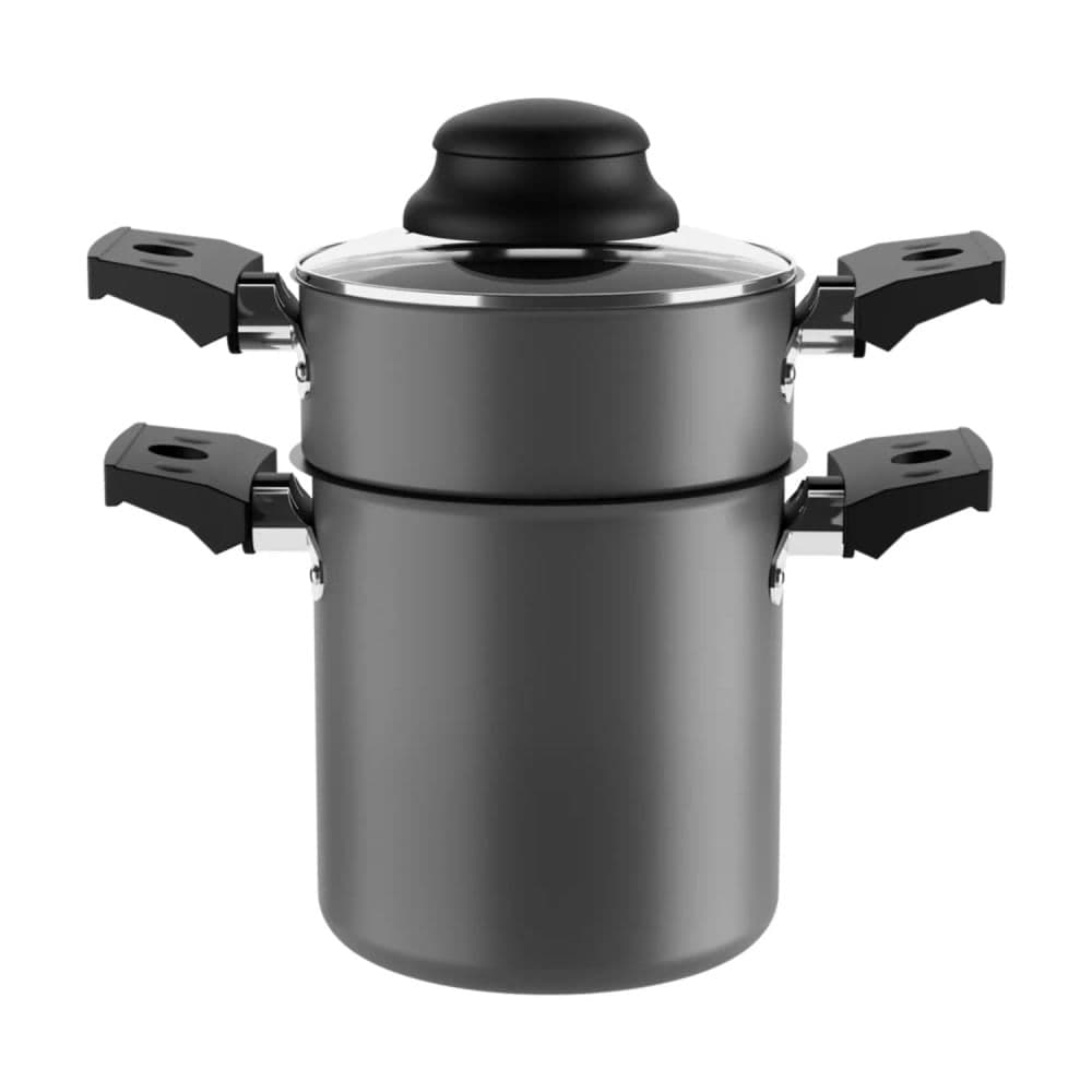 Cuscuzeira Especiarias 10cm 800mL Grafite - Brinox