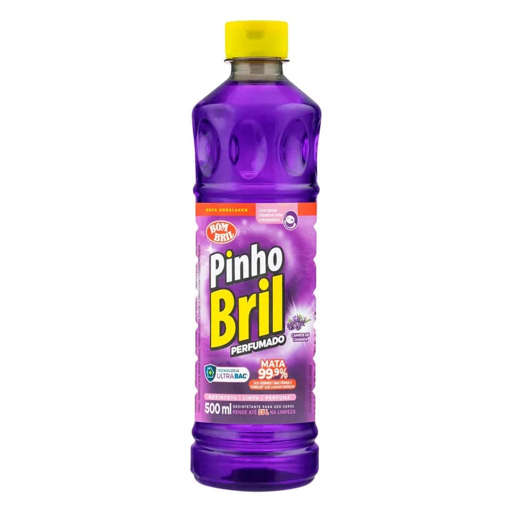 Desinfetante Pinho Bril Campos Lavanda 500mL - Bombril