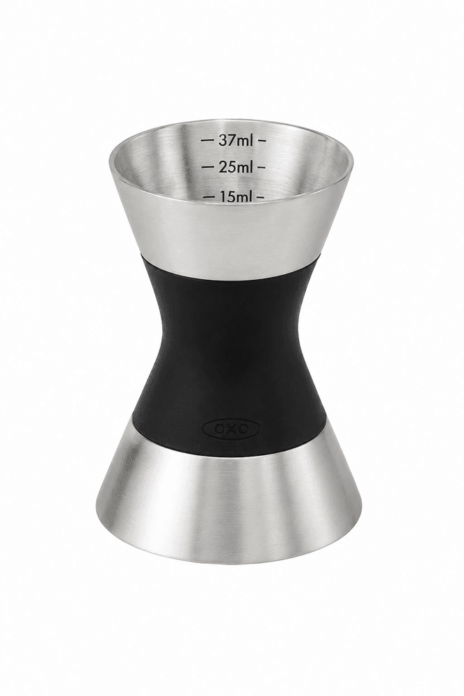 Dosador Duplo Inox 7ml e 37ml