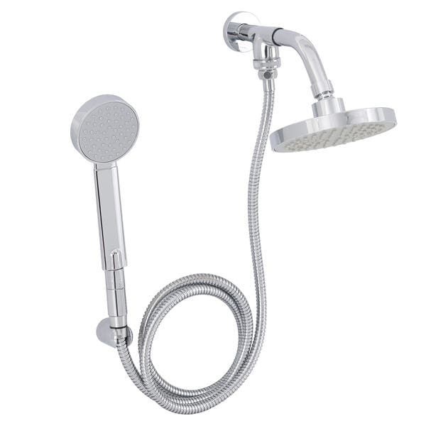 Ducha com Chuveirinho Redonda Parede Cromada R150 Eden Docol