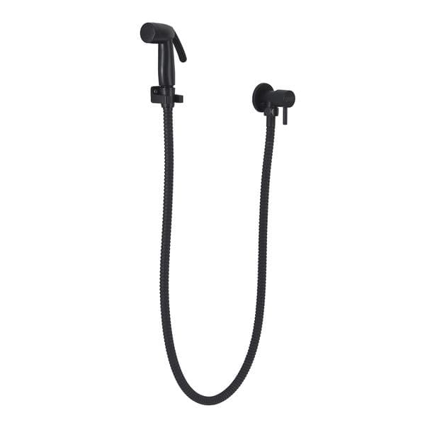 Ducha Higiênica 1,1m Preta Fosca Metal Nápoles Black 5301 Civitt