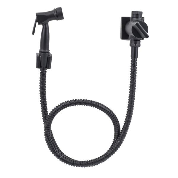 Ducha Higiênica com Derivação 1,2m Preta Fosca Metal Vivi Sensea