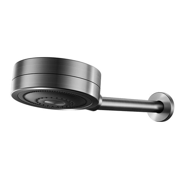 Ducha Redonda Parede Grafite Escovado New Technoshower Docol