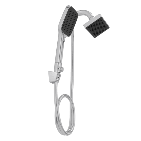 Ducha Retangular Parede Cromada Flex com Chuveirinho Deca