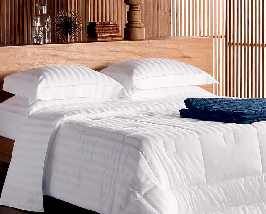 Edredom Andreza Stripe King com 2 Fronhas - Percal 260 Fios