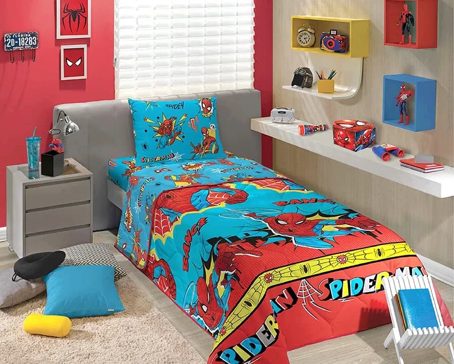 Edredom Lepper Microfibra Juvenil - Spider Man