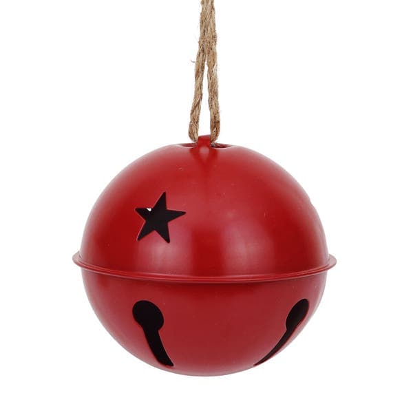 Enfeite Adorno Guizo Metal Vermelho 12x12x12cm Cromus