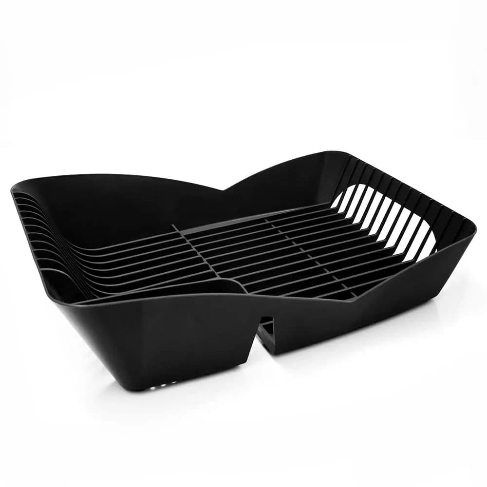 Escorredor de Louça Infinity 8 Pratos Preto - Ou