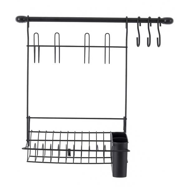 Escorredor de Louças Kit Cook Home 8 Preto Arthi