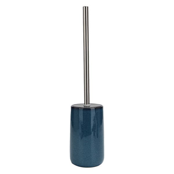 Escova Sanitária com Suporte Pedra Nuances Azul Oikos