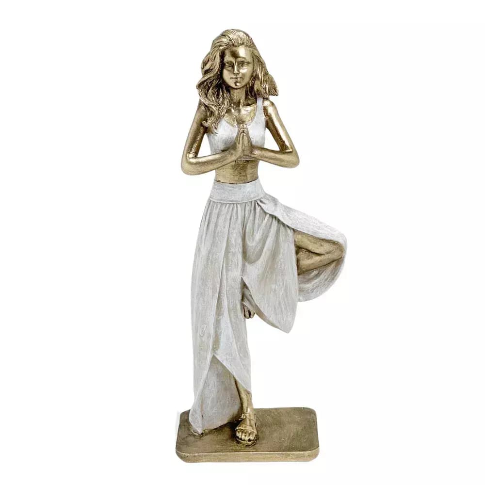 Escultura Mulher Yoga