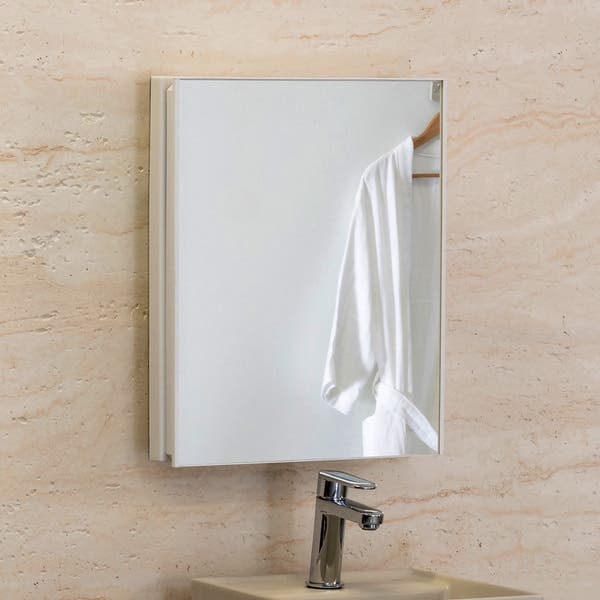 Espelheira para Banheiro 1 Porta 44x35x10,6cm Branca Astra