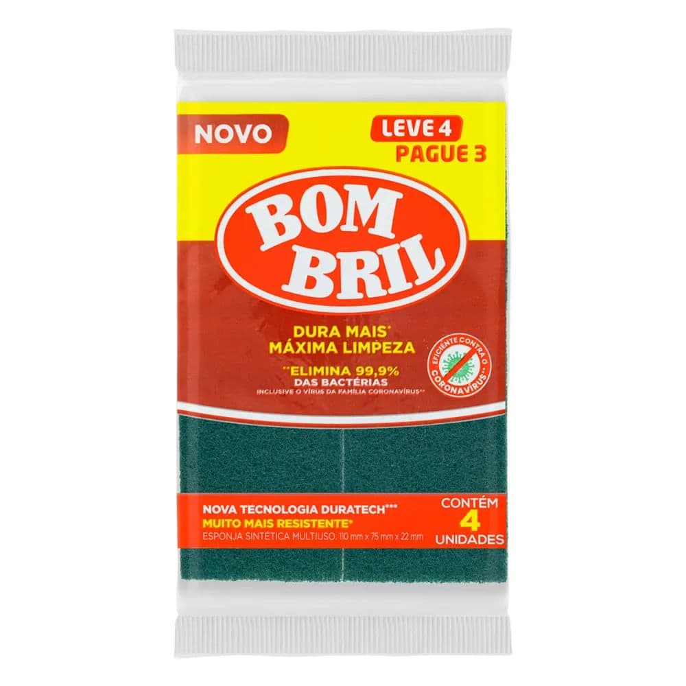Esponja Multiuso conjunto com 4 unidades - Bombril