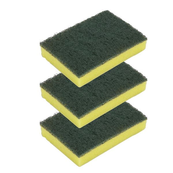 Esponja Multiuso Verde, Amarelo 3 Unidades Limppano