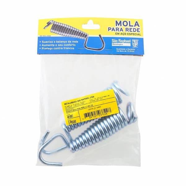 Extensor Mola para Rede 150kg de Encaixe Aço Carbono 1 par
