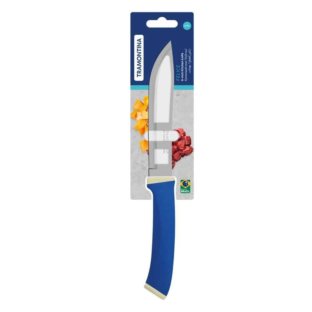 Faca para Carnes Felice 6 Polegadas Azul - Tramontina