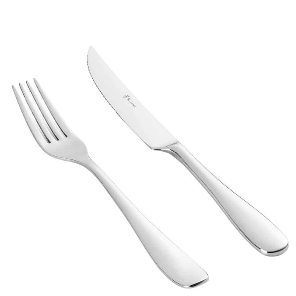 Faqueiro de Aço Inox para Churrasco St. James Serenity 12PÇS