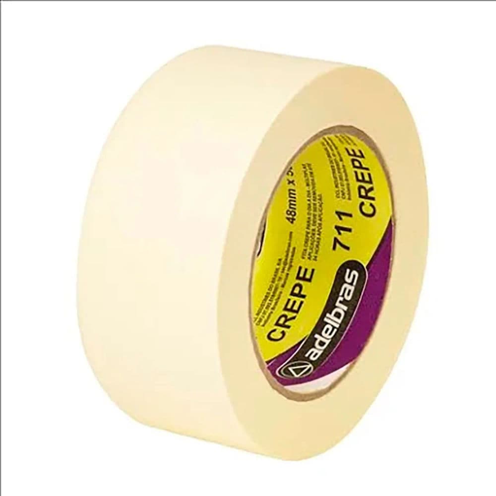 Fita Crepe para Uso Geral 24mmx40m - Adelbras