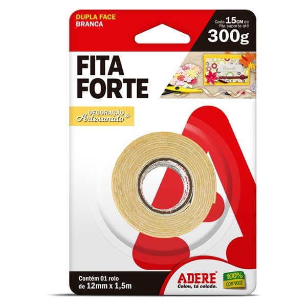 Fita Forte Decoração e Artesanato 12mm X 1,5m Adere