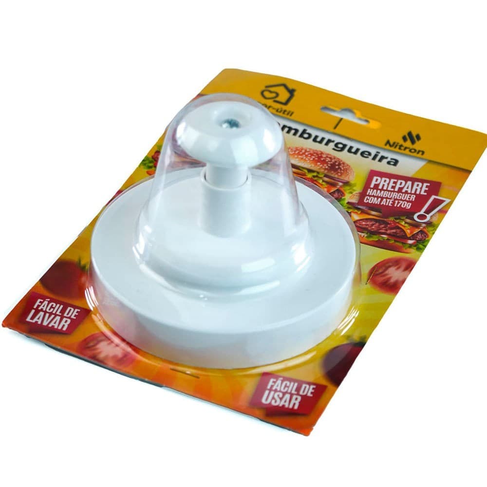 Forma De Modelar Hambúrguer Branca - Nitron