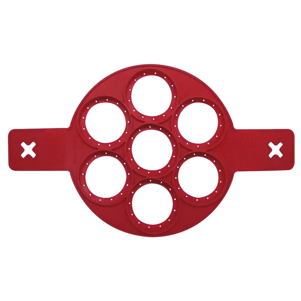 Forma de Silicone para Panquecas 26cm Vermelha - Ningbo