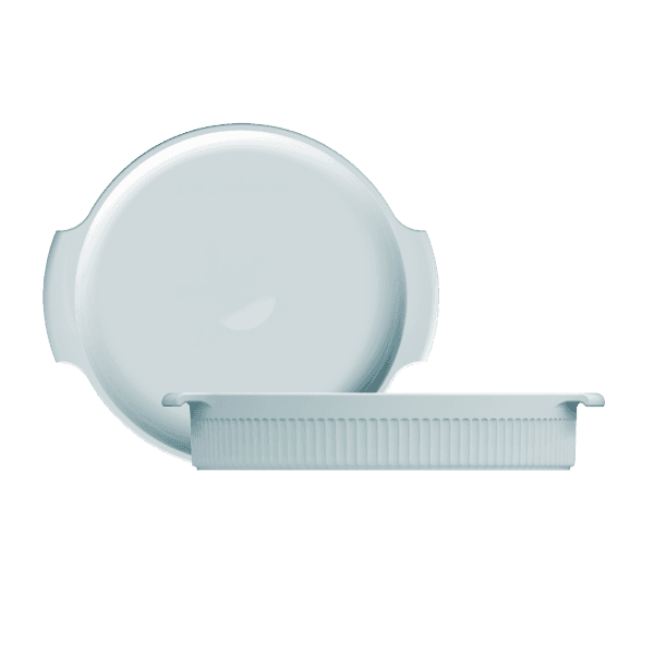 Forma Redonda de Porcelana 1L Germer Azul 21cm