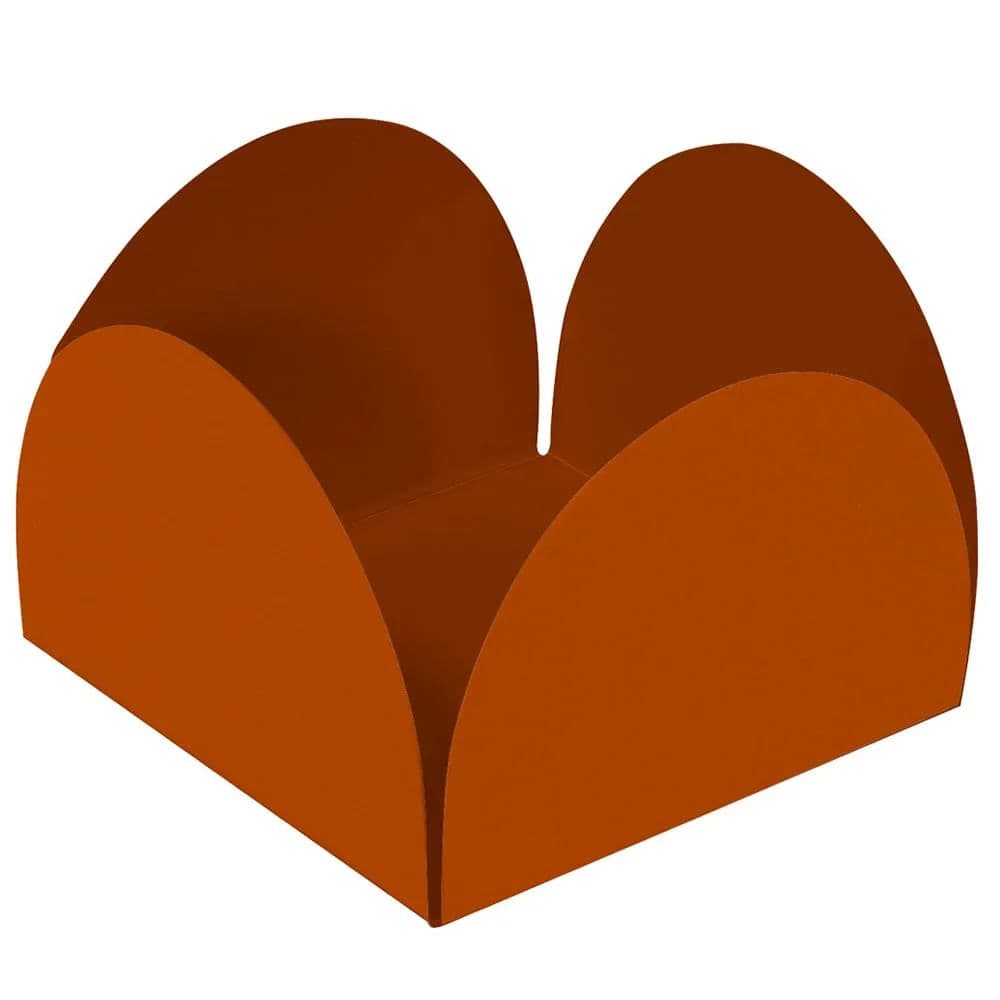 Forminha para Doces Quadrada 40 Unidades Laranja - Bello Festas