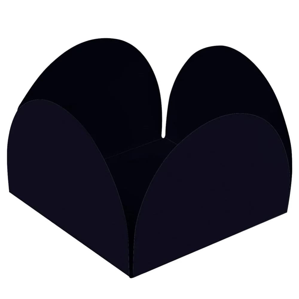 Forminha para Doces Quadrada 40 Unidades Preto - Bello Festas