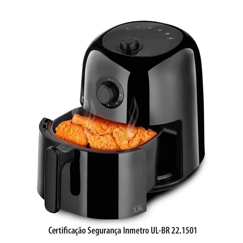 Fritadeira Elétrica Air Fryer 1350w 3,5l Preta - Multi — Fritadeira Elétrica Air Fryer 1350w 3,5l Preta - Multi · Ref. 30782