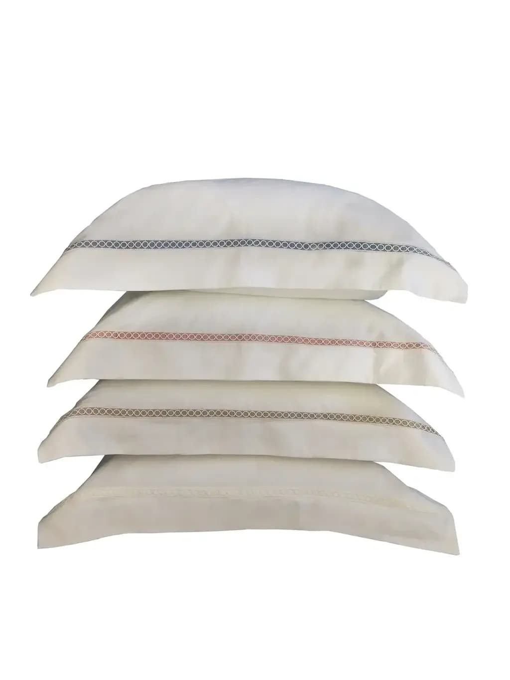 Fronha Avulsa Deauville 600 Fios Muguet Home — Branco/Branco / 50x90