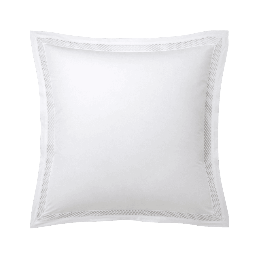 Fronha Oriane 500 Fios Algodão Pima Yves Delorme Branco 65x65cm