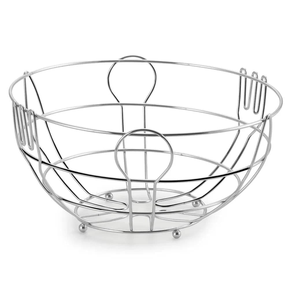 Fruteira de Mesa De Aço Cromado 24,7cm - Arthi