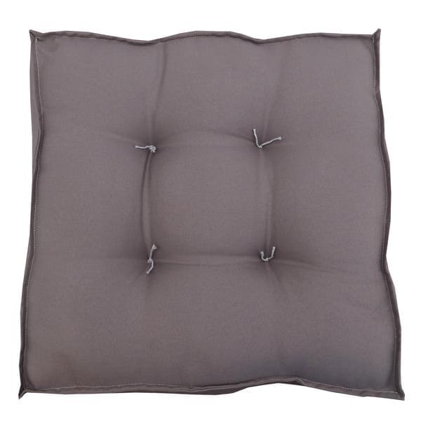 Futon Baixo 40x40cm Oxford Liso Cinza