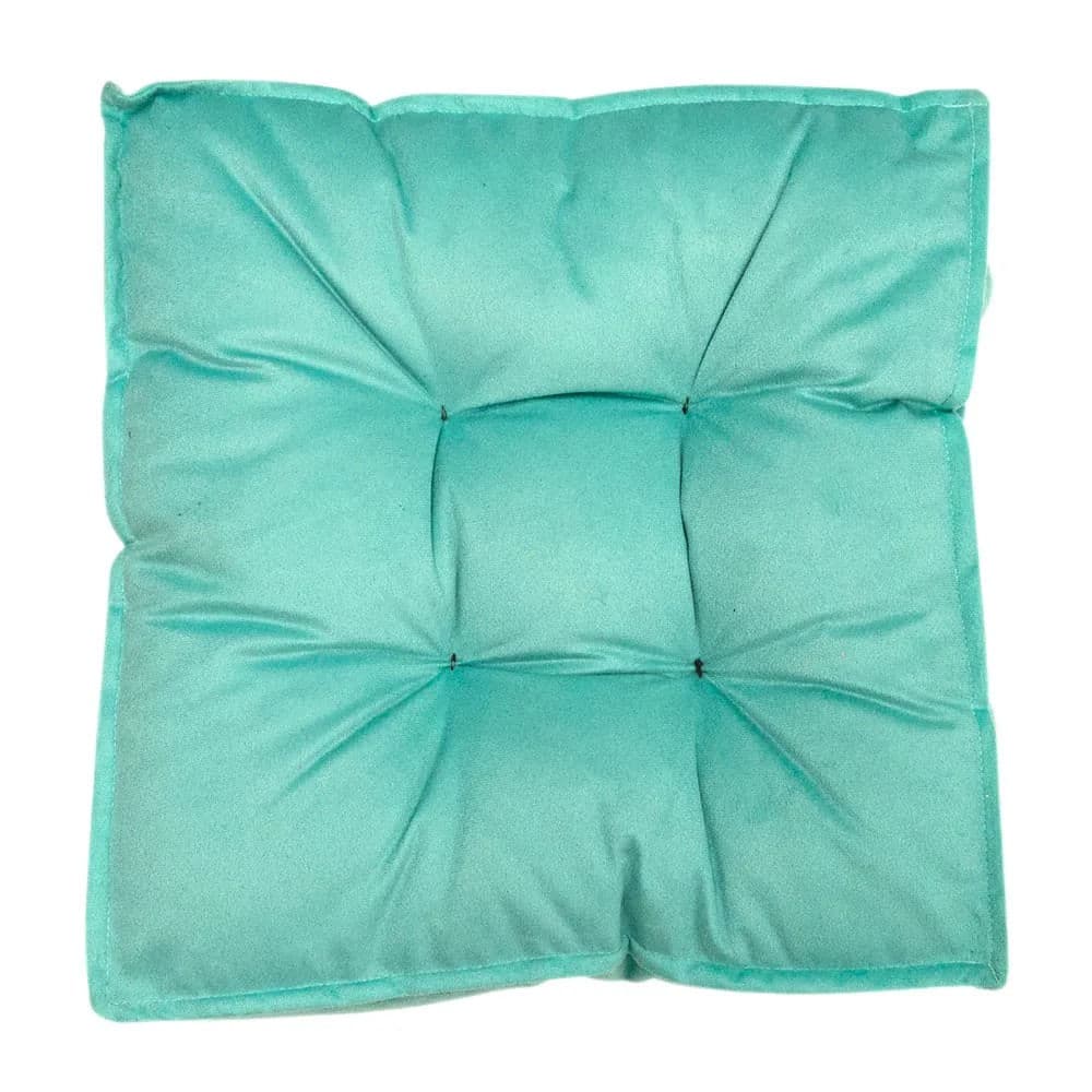 Futon Suede Turquesa 45x45cm - Shelter