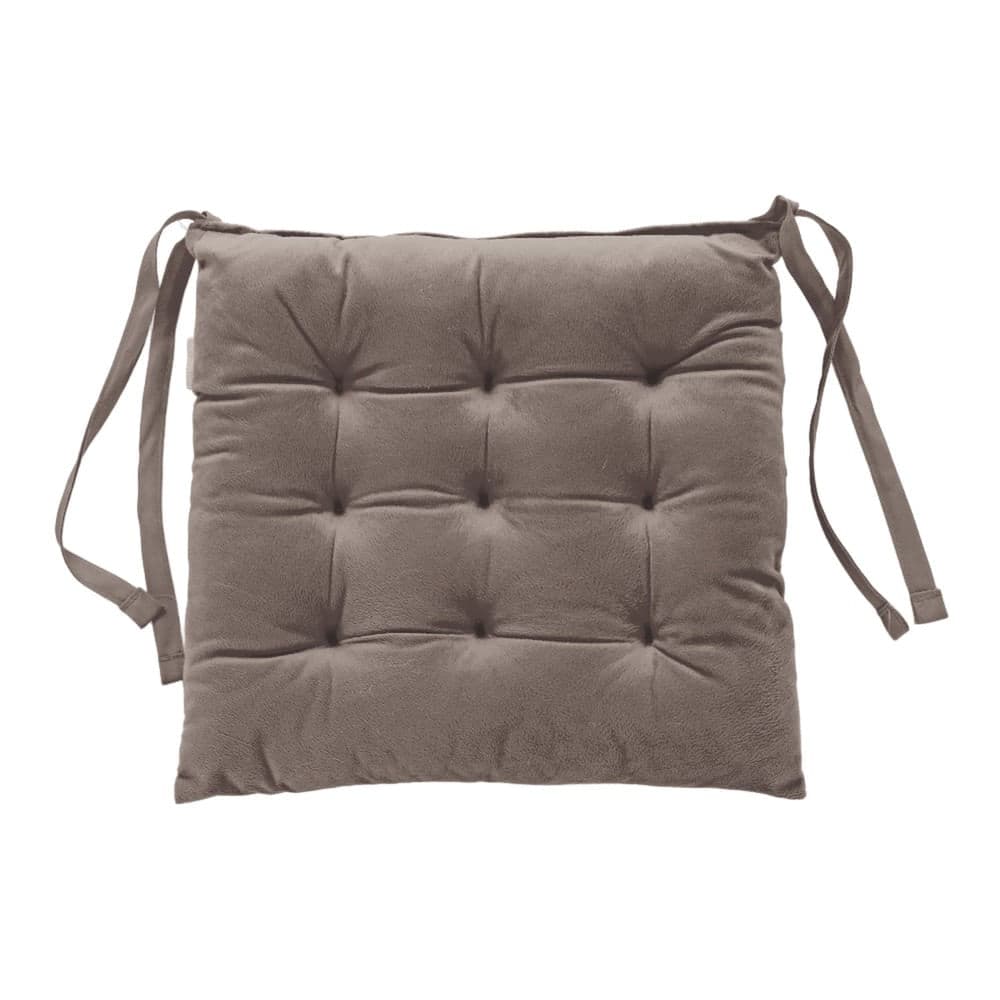 Futton Veludo Cristal 40x40cm Taupe - Hedrons