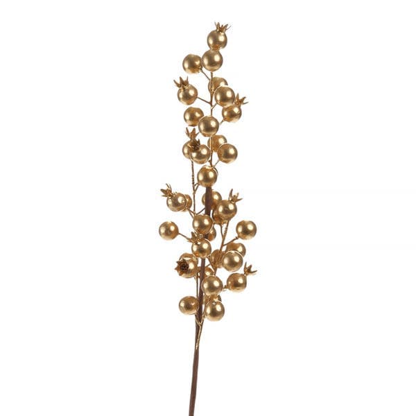 Galho Plástico e Metal Dourado Cromus 50x7cm