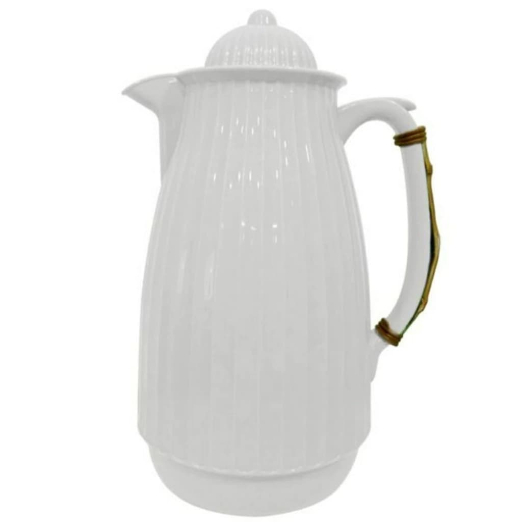 Garrafa Térmica Bambu Branca 1l
