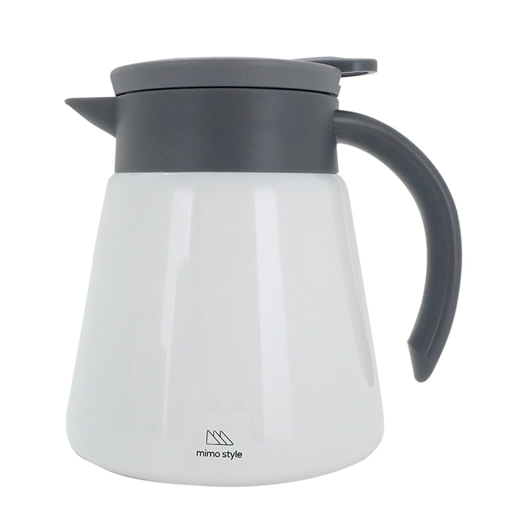 Garrafa Térmica de Aço Inox Daily Branca 600ml