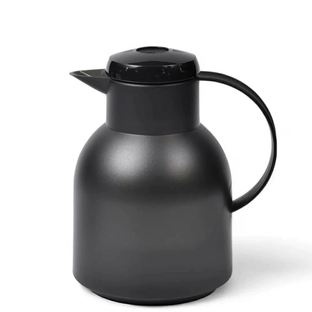 Garrafa Térmica Emsa Quick Press Samba Preta 1l