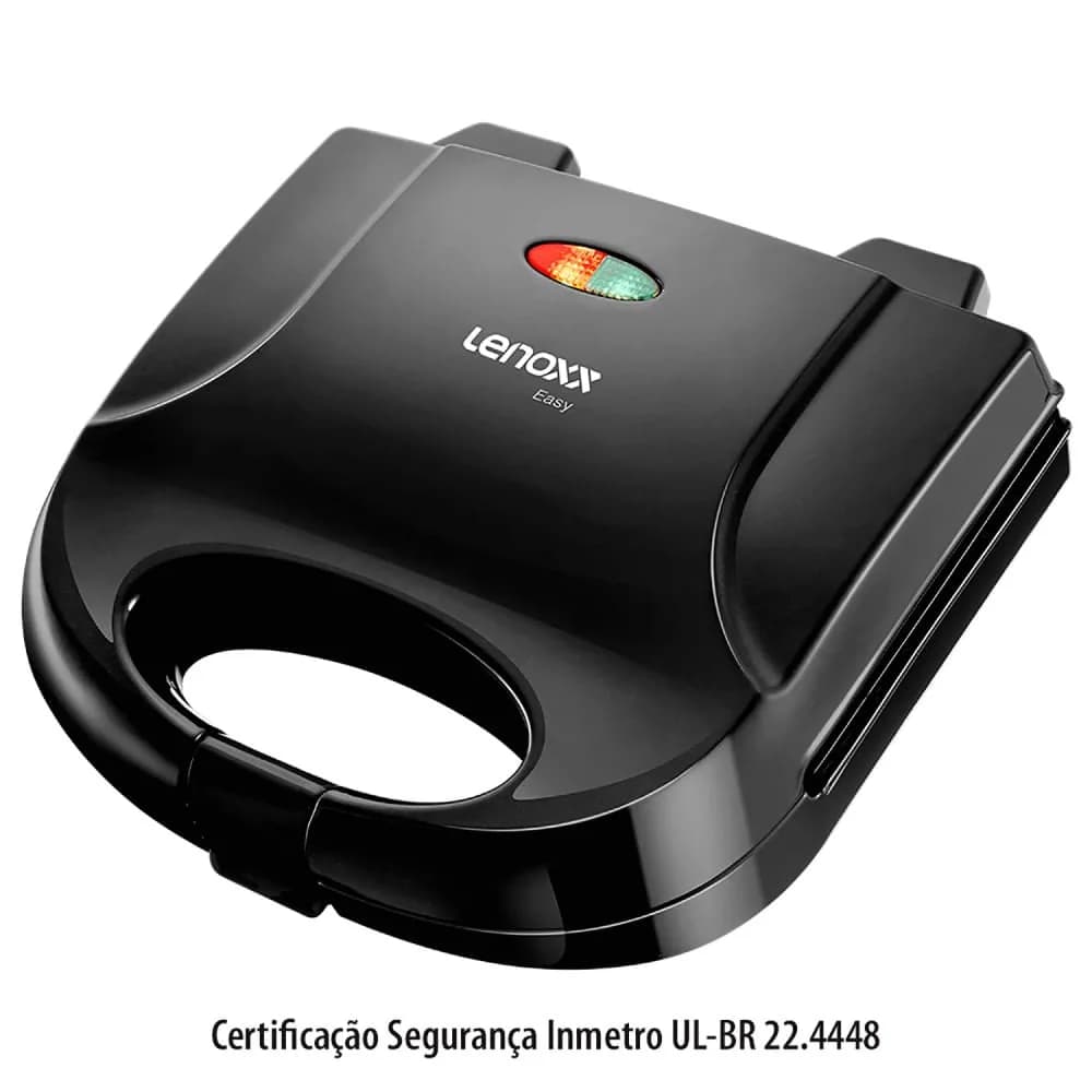 Grill Sanduicheira Easy Preto - Lenoxx — Sanduicheira e Grill Easy Preto - Lenoxx