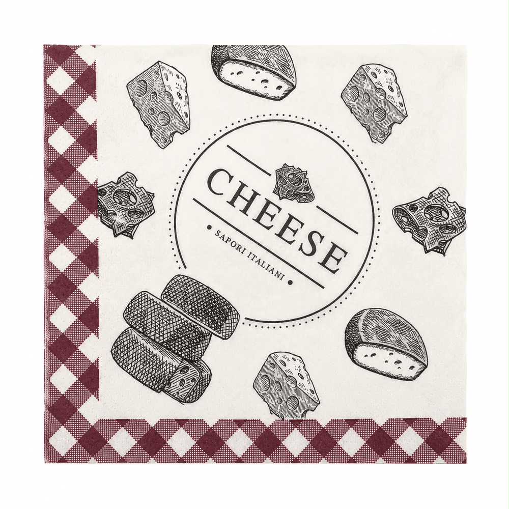 Guardanapo Cheese 33x33 20 Folhas - Cromus