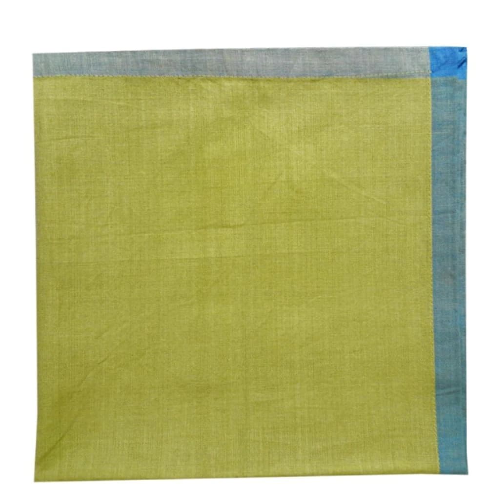 Guardanapo de Algodão Verde e Azul 50X50CM 4PÇS